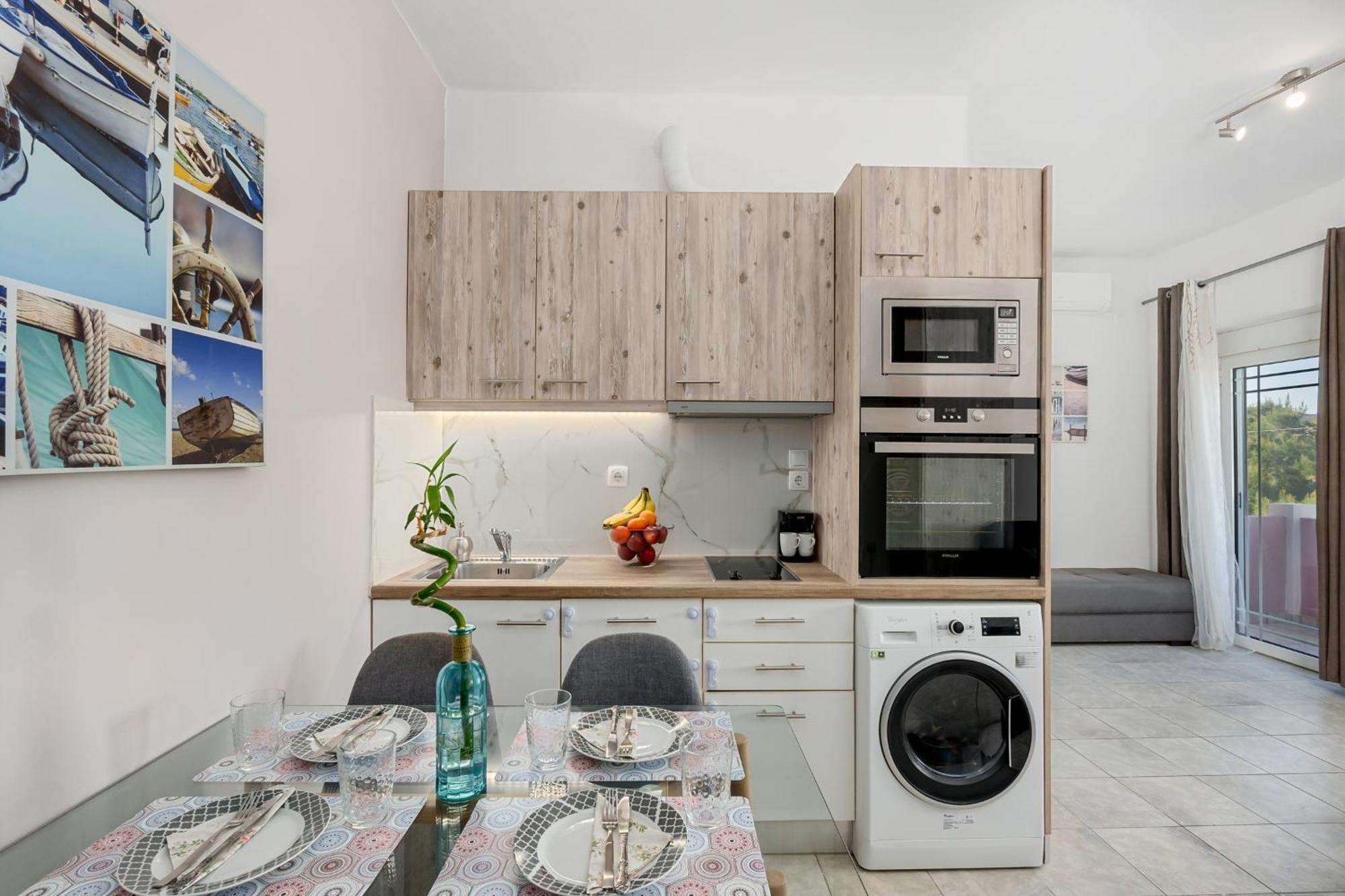 Nikos Apartments Агия-Марина Экстерьер фото