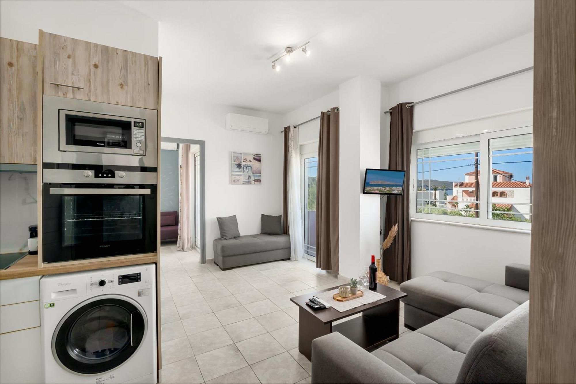 Nikos Apartments Агия-Марина Экстерьер фото